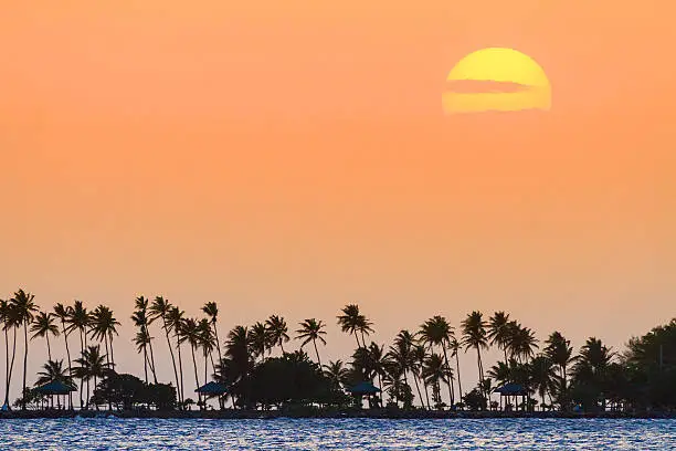 Photo of Caribbean sunset