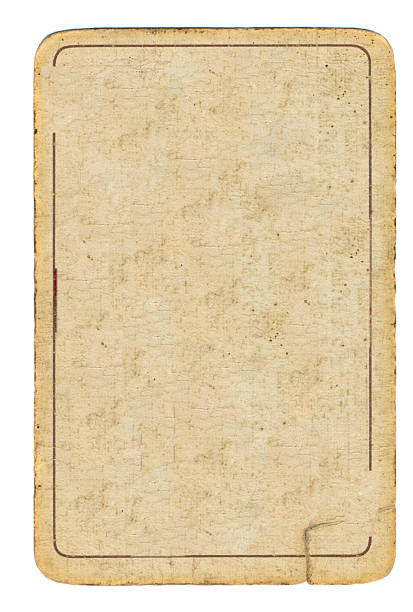 istock old playing card used paper background with one line 619526530