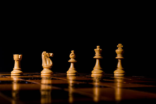 istock Chess photographed on a chessboard 619527946