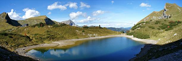 горная панорама в тироле - rote spitze стоковые фото и изображения