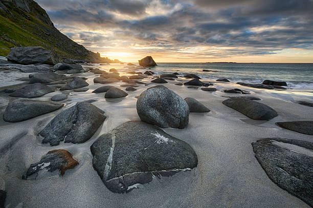istock Uttakleiv Beach, Evening Mood, Lofoten, Norway 619530786