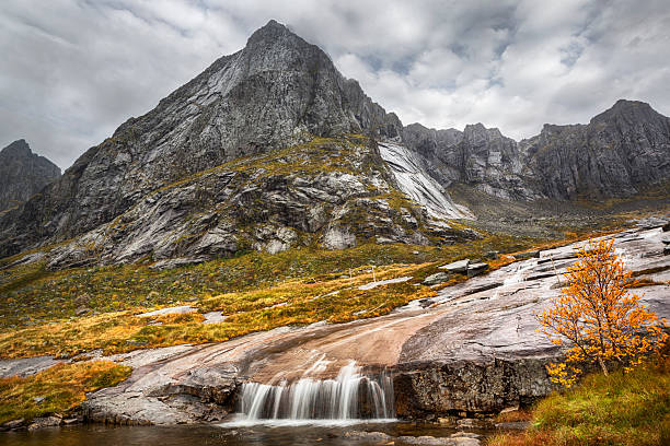 Lofoten is an archipelago and a traditional district in the county of Nordland, Norway. Lofoten is known for a distinctive scenery with dramatic mountains and peaks, open sea and sheltered bays, beaches and untouched lands.