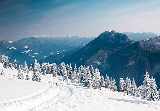 冬の風景  - winter landscape mountain snow ストックフォトと画像