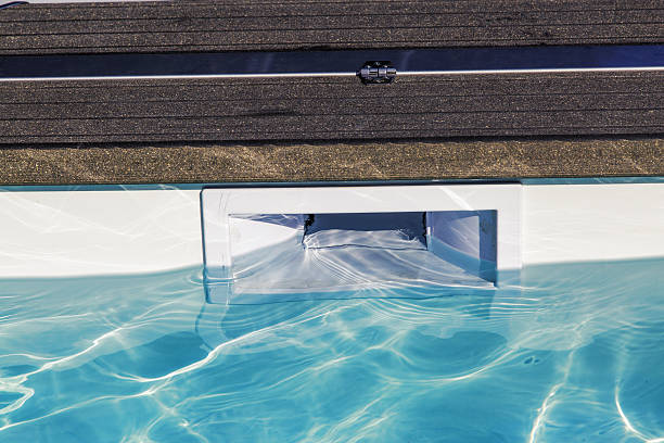 istock hatch skimmer system of private pool 619539596