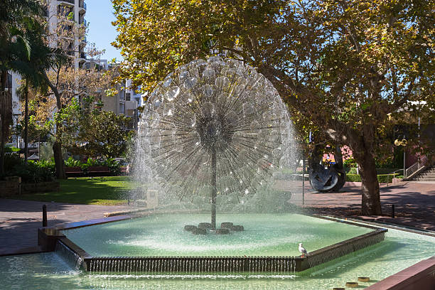 fontanna pamięci el alamein znajduje się w kings cross, sydney - alamein zdjęcia i obrazy z banku zdjęć