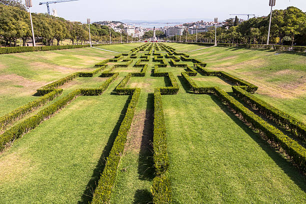 istock View from top of parque Eduardo in Lisbon 619540650