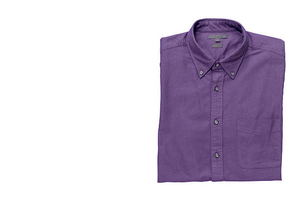 istock Men's shirt isolated on white background with Clipping path 619542888