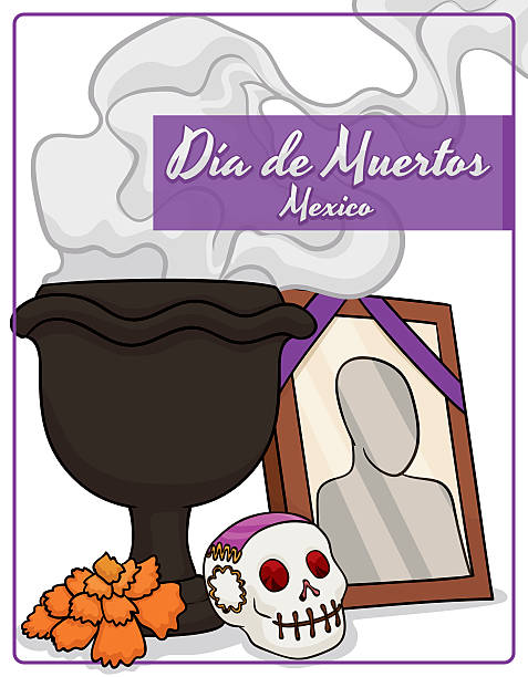 Ilustración de Altar Tradicional Mexicano Con Ofrendas Para Celebrar El Día  De Muertos y más Vectores Libres de Derechos de Altar - iStock