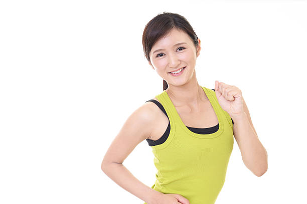 istock Young woman running 619544750