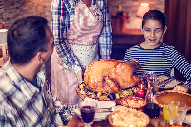 istock Traditional Holiday Stuffed Turkey Dinner 619631488