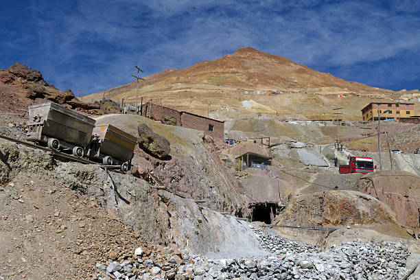 One of the countless tunnels of Cerro Rico silver mine. Potosí, Bolivia.