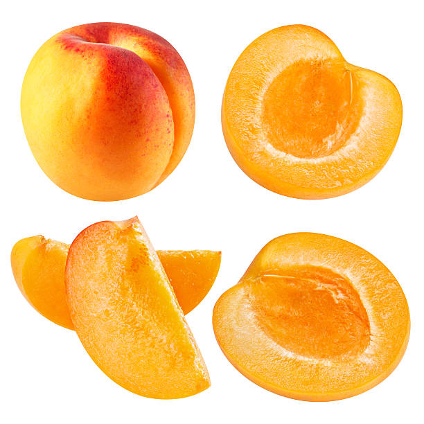 istock Apricot fruits isolated 619633738