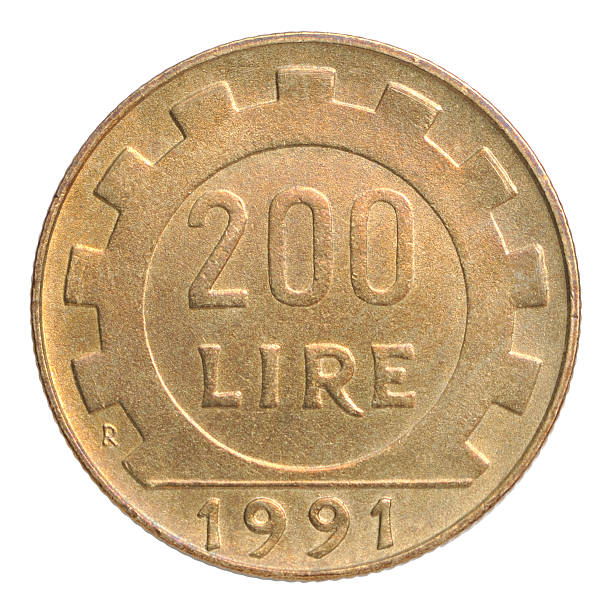 Italian lira coin
