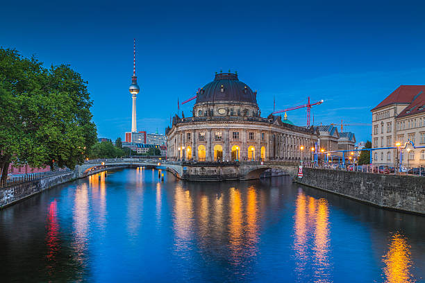 istock Berlin Museum Island with TV tower in twilight, Berlin, Germany 619637922