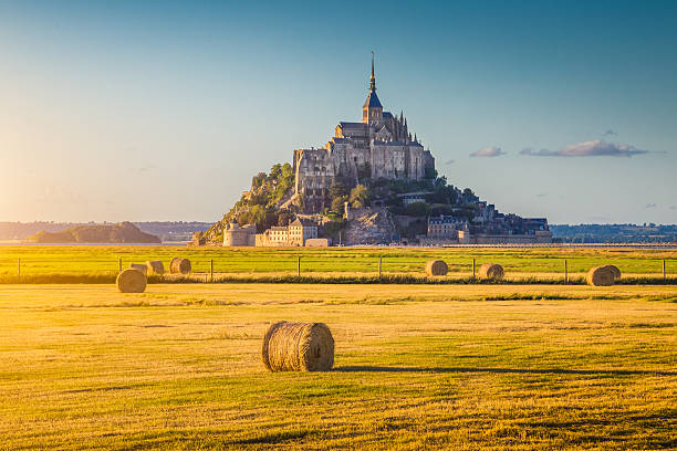 istock Le Mont Saint-Michel at sunset, Normandy, France 619638462