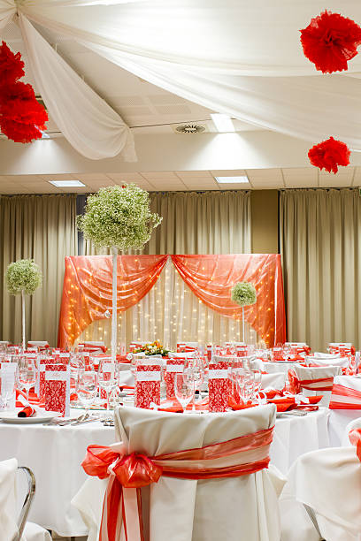 istock an image of tables setting at a luxury wedding hall 619638980