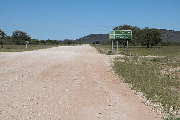 istock Country road in Namibia, Africa 619639386