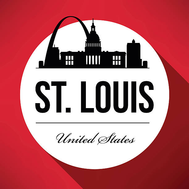 Vector Graphic Design of St. Louis City Skyline Vector Graphic Design of St. Louis City Skyline st louis skyline stock illustrations