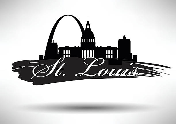 Vector Graphic Design of St. Louis City Skyline Vector Graphic Design of St. Louis City Skyline st louis skyline stock illustrations