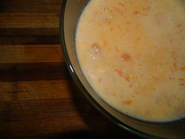 istock White Milk pumpkin soup with millet 619642486