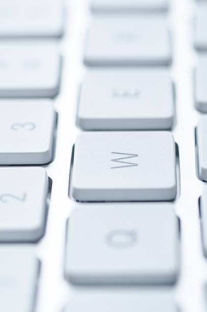 istock Macro shot of a computer keyboard key with bokeh effect 619645684