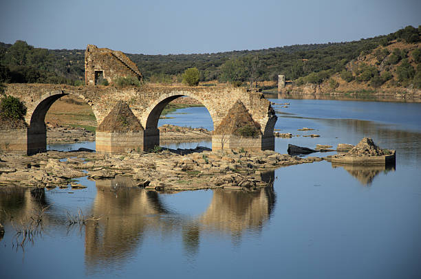 istock Ajuda bridge. Frontier between Spain and Portugal. 619648408