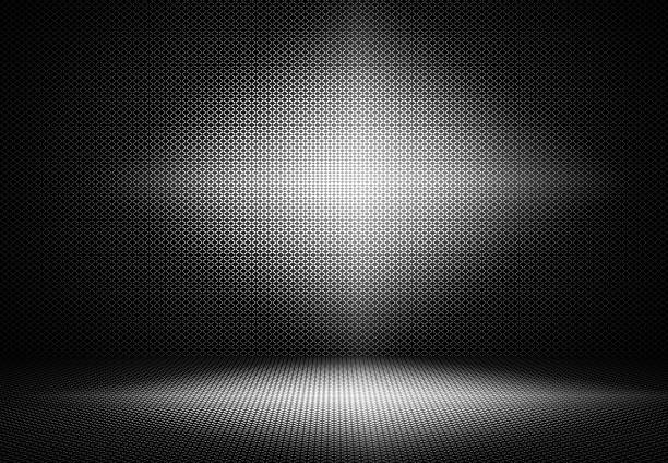 istock Abstract Luxury Black and white metal Studio well 619649342