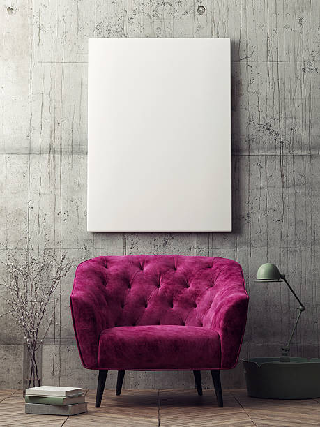 istock Close up poster, hipster living room 619651054