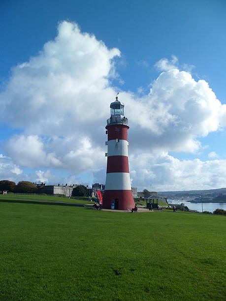 istock Smeaton's Tower lighthouse on Plymouth Hoe 619651732