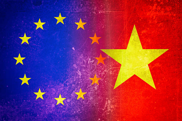 istock EU and Vietnam flag 619652610