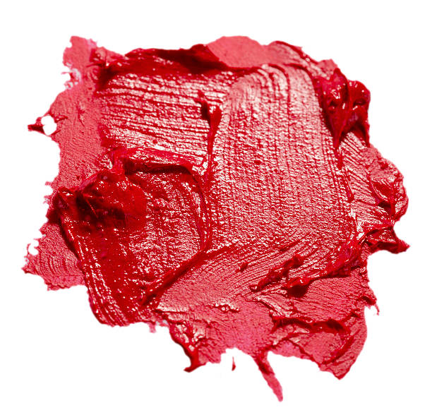 istock red lipstick stroke isolated on the white background 619652836