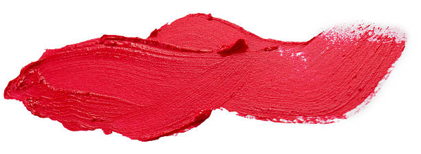 istock red lipstick stroke isolated on the white background 619652958
