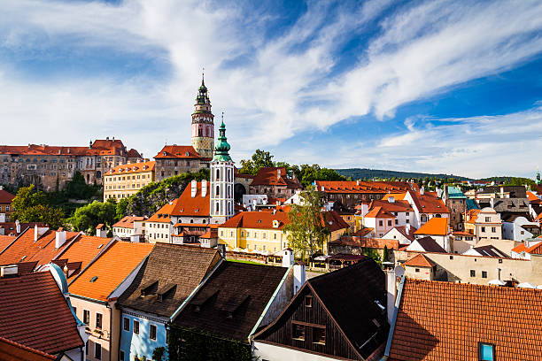 istock Beautiful old town at Cesky Krumlov, Czech Republic 619655502