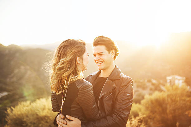 istock Beautiful couple with nature 619659098