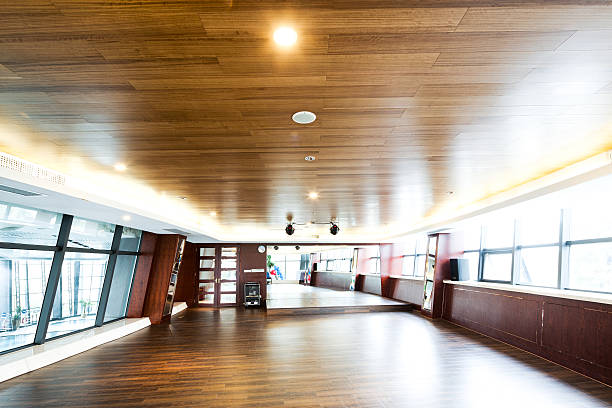 istock interior of empty room in modern gym 619660110