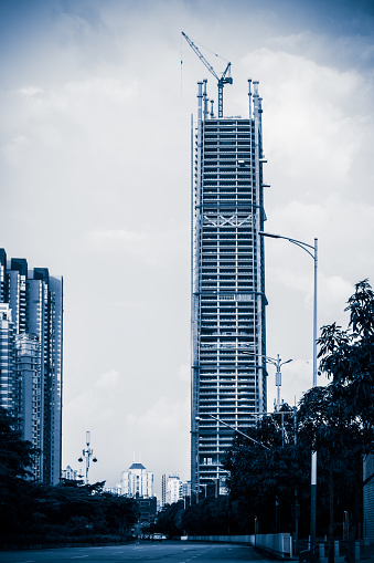 Modern skyscraper construction