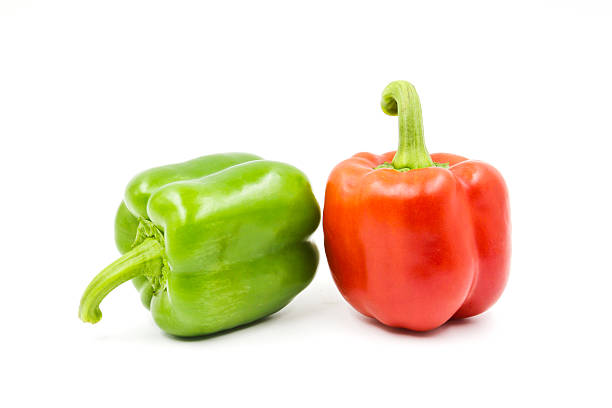 istock Sweet pepper isolated on a white background 619665112