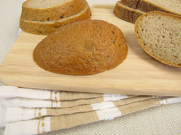 istock Crust of bread or bread edges from rye brad 619669290
