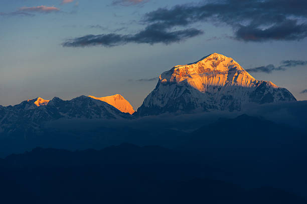 istock View of Mt. Dhaulagiri (8,172m.) at Sunrise 619669762