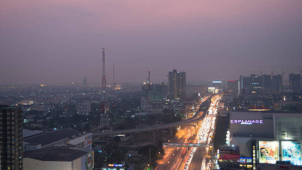 istock City on bird eye view 619671398