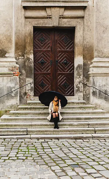 Photo of Woman with umbrella