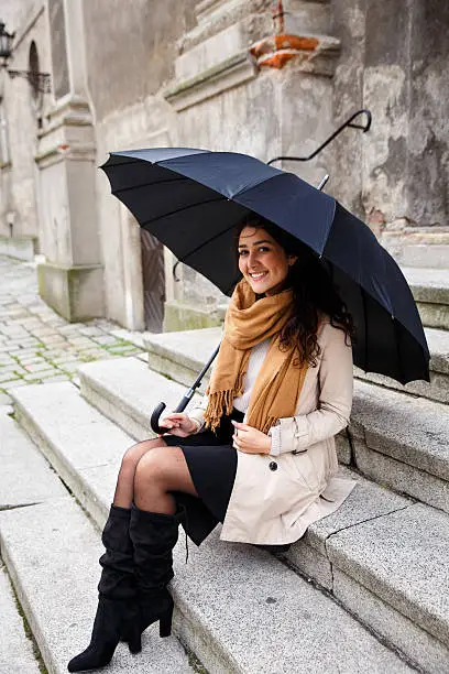 Photo of Woman with umbrella