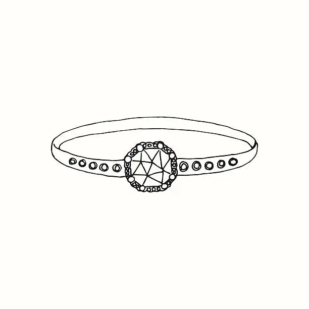 Vector illustration of Ring Drawing