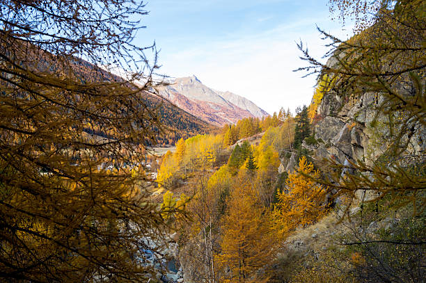 istock colorful mountain landscapes, fall colors, mountains, sky and water 619727708