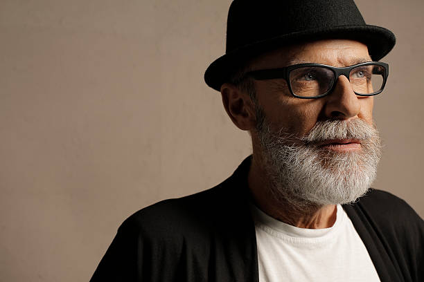 istock Lumbersexual  Bearded  Senior men hipster 619732974