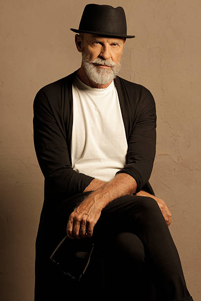 istock Lumbersexual  Bearded  Senior men hipster 619733104
