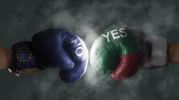istock Italexit, Symbol of a Referendum EU vs Italy 619733396