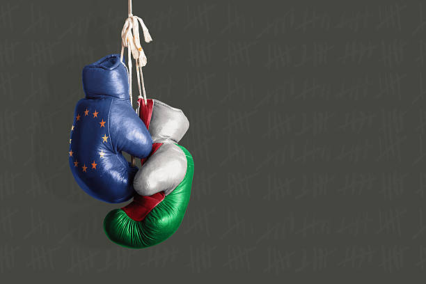 istock Italexit, Symbol of a Referendum EU vs Italy 619733622