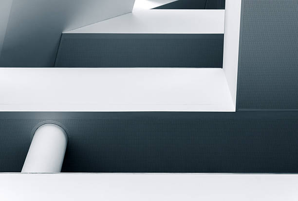 istock Abstract lines and shapes of modern architecture 619734454