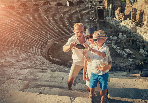 istock Family take  vacation selfie photo 619735184